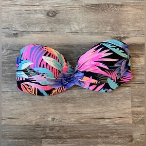Hollister Multicolor Tropical Bandeau Bikini Top